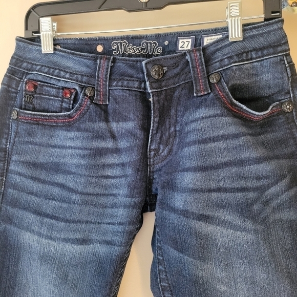 Mis me blue jeans size 27 low rise Y2K style - Picture 3 of 8